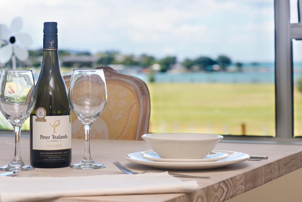 Waitangi Beach House Rum bild